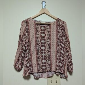 Everly bohemian blouse size m